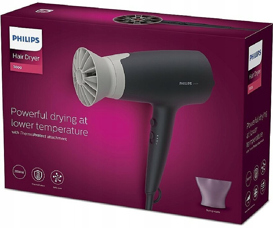 Philips BHD351 kaina ir informacija | Plaukų džiovintuvai | pigu.lt