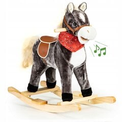 Лошадка-качалка с колесами, серая цена и информация | Игрушки для малышей | pigu.lt