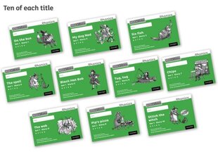 Read Write Inc. Phonics: Green Set 1 Core Black & White Storybooks (Pack of 100) kaina ir informacija | Knygos paaugliams ir jaunimui | pigu.lt