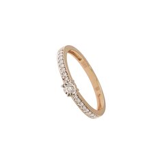 Золотое кольцо с алмазами цена и информация | Кольца | pigu.lt