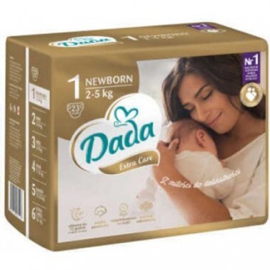 Sauskelnės Dada Extra Care, 1 (2-5 kg), 23 vnt. цена и информация | Sauskelnės | pigu.lt