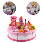 Žaislinis gimtadienio tortas Lean Toys, 75 dalys kaina ir informacija | Žaislai mergaitėms | pigu.lt