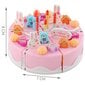 Žaislinis gimtadienio tortas Lean Toys, 75 dalys kaina ir informacija | Žaislai mergaitėms | pigu.lt