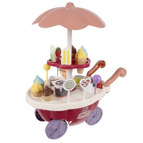 Žaislinė ledų parduotuvė su vežimėliu kaina ir informacija | Žaislai mergaitėms | pigu.lt