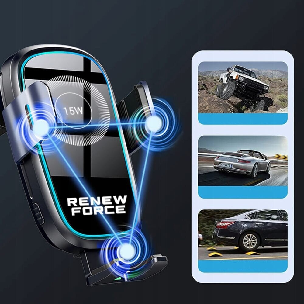 Renew Force indukcinis įkroviklis automobiliams kaina ir informacija | Krovikliai telefonams | pigu.lt