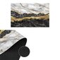 Juodo marmuro vonios kilimėlis BAT-MAT-02, 80x50 cm цена и информация | Vonios kambario aksesuarai | pigu.lt