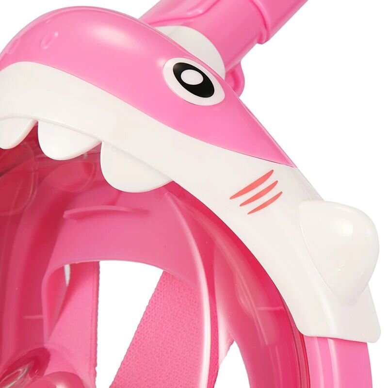 Nardymo kaukė vaikams Shark KF-3, rožinė цена и информация | Nardymo kaukės | pigu.lt