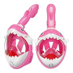 Маска для дайвинга детская Shark KF-3 Pink цена и информация | Маски для дайвинга | pigu.lt