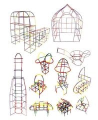 Набор строительных блоков-соломинок, 408 шт. цена и информация | Конструкторы и кубики | pigu.lt