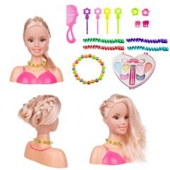 Plaukų ir makiažo formavimo Barbie galva su priedais StoreXO kaina ir informacija | Žaislai mergaitėms | pigu.lt