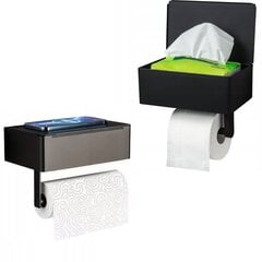 Держатель для туалетной бумаги с местом для хранения цена и информация | Аксессуары для ванной комнаты | pigu.lt