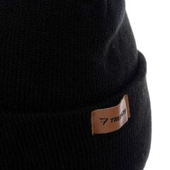 Žieminė kepurė su žibintuvėliu vyrams, juoda kaina ir informacija | Vyriški šalikai, kepurės, pirštinės | pigu.lt