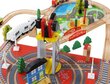Mediniai geležinkelio bėgiai ir traukinys, valdomas baterijomis StoreXO, 88 d. kaina ir informacija | Žaislai berniukams | pigu.lt