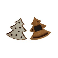 Medinė adatinė Kind Fox Cookie Christmas tree KF056/79 6x6 kaina ir informacija | Siuvinėjimo priemonės | pigu.lt