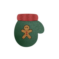 Деревянная игольница Kind Fox "Christmas  mitten" KF056/83 цена и информация | Принадлежности для вышивания | pigu.lt