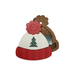 Деревянная игольница Kind Fox "Christmas hat" KF056/85 цена и информация | Принадлежности для вышивания | pigu.lt