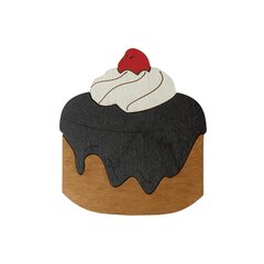 Деревянная игольница Kind Fox "Cake with cherry" KF056/91 цена и информация | Принадлежности для вышивания | pigu.lt