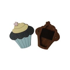 Medinė adatinė Kind Fox Chocolate cupcake KF056/92 6x6.5 kaina ir informacija | Siuvinėjimo priemonės | pigu.lt
