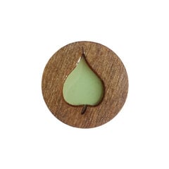 Магнитный держатель с эпоксидной смолой Kind Fox "Leaf green" KF059/108 цена и информация | Принадлежности для вышивания | pigu.lt