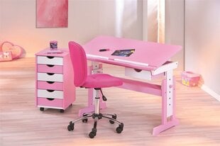 «Растущий» письменный стол Halmar Cecilia, розовый цена и информация | Компьютерные, письменные столы | pigu.lt