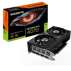 Gigabyte GeForce RTX 4070 Windforce 2X OC (GV-N4070WF2OC-12GD) kaina ir informacija | Vaizdo plokštės (GPU) | pigu.lt