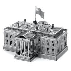 Metalinė dėlionė - konstruktorius Metal Earth White House 3D kaina ir informacija | Konstruktoriai ir kaladėlės | pigu.lt