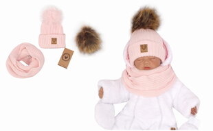 Kepurių rinkinys kūdikiams Zyzio&Zuzia, rožinis kaina ir informacija | Kepurės, pirštinės, kaklaskarės kūdikiams | pigu.lt