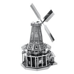 Metalinė dėlionė - konstruktorius Metal Earth Windmill 3D цена и информация | Конструкторы и кубики | pigu.lt