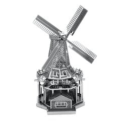 Metalinė dėlionė - konstruktorius Metal Earth Windmill 3D цена и информация | Конструкторы и кубики | pigu.lt