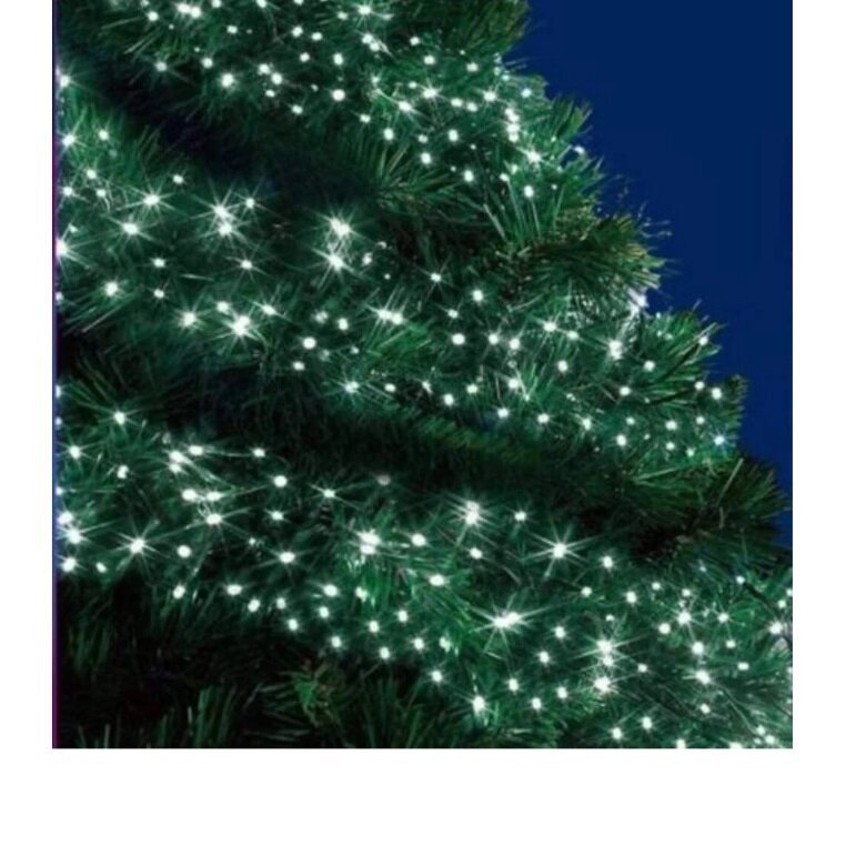 Kalėdinė girlianda Šerkšnas 500 LED, 12,5m. kaina ir informacija | Girliandos | pigu.lt