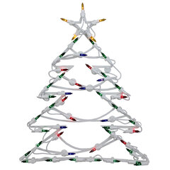 Kalėdinė šviečianti dekoracija prilimpanti Eglutė kaina ir informacija | Kalėdinės dekoracijos | pigu.lt