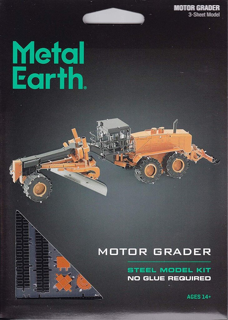 Metalinė dėlionė - konstruktorius Metal Earth Motor Grader 3D kaina ir informacija | Konstruktoriai ir kaladėlės | pigu.lt