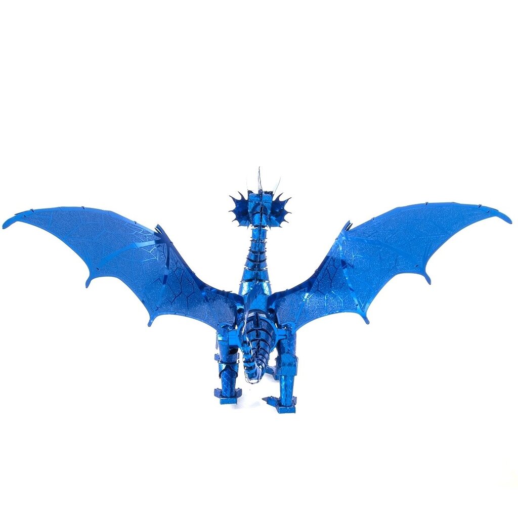 Metalinė dėlionė - konstruktorius Metal Earth Premium Series Blue Dragon 3D kaina ir informacija | Konstruktoriai ir kaladėlės | pigu.lt