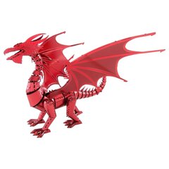 Metalinė dėlionė - konstruktorius Metal Earth Premium Series Red Dragon 3D цена и информация | Конструкторы и кубики | pigu.lt