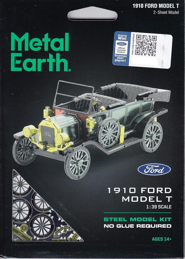 Metal Earth 1965 Ford Mustang Steel Metal Earth 3D Model Kit – San