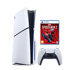 Игровой компьютер PlayStation 5 Slim Blu-Ray + Spider-man 2 цена и информация | Игровые приставки | pigu.lt