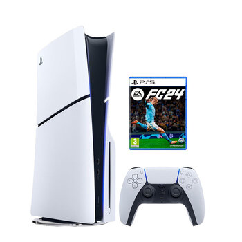 Игровой компьютер PlayStation 5 Slim Blu-Ray + FC 24 цена и информация | Игровые приставки | pigu.lt