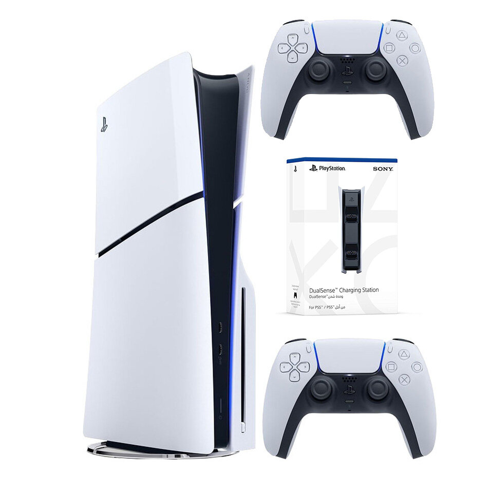 PlayStation 5 Slim Blu-Ray + DualSense Controller + DualSense Charging kaina ir informacija | Žaidimų konsolės | pigu.lt