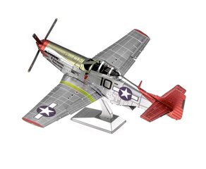 Metalinė dėlionė - konstruktorius Metal Earth Tuskegee Airmen P-51D Mustang 3D kaina ir informacija | Konstruktoriai ir kaladėlės | pigu.lt