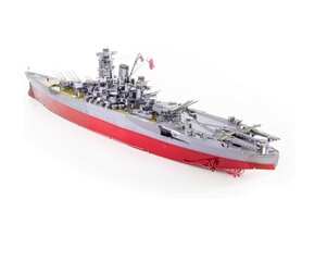 Metalinė dėlionė - konstruktorius Metal Earth Yamato Battleship 3D kaina ir informacija | Konstruktoriai ir kaladėlės | pigu.lt