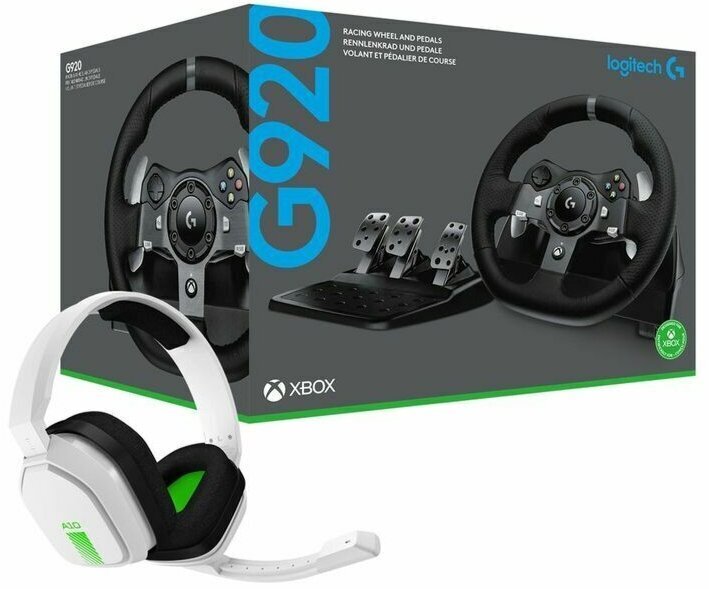 Logitech G920 + Astro A10 kaina ir informacija | Žaidimų vairai  | pigu.lt