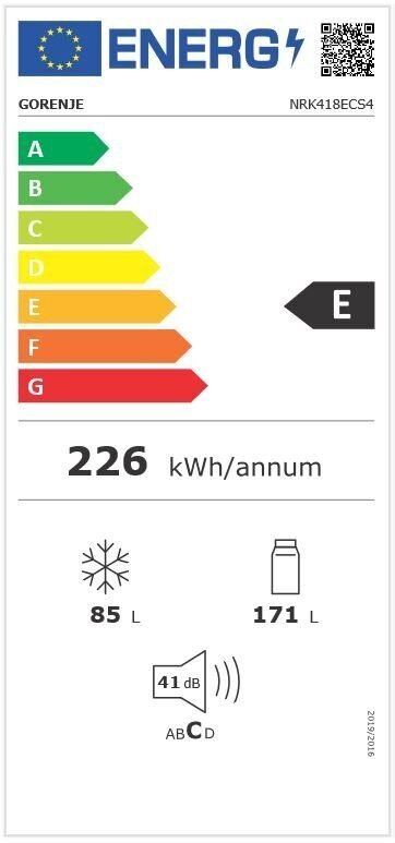 Gorenje NRK418ECS4 kaina ir informacija | Šaldytuvai | pigu.lt