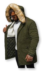 Žieminė striukė vyrams, žalia цена и информация | Мужские куртки | pigu.lt