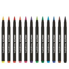 Teptukiniai flomasteriai ALPINO Color Experience brush lettering 12sp kaina ir informacija | Kanceliarinės prekės | pigu.lt