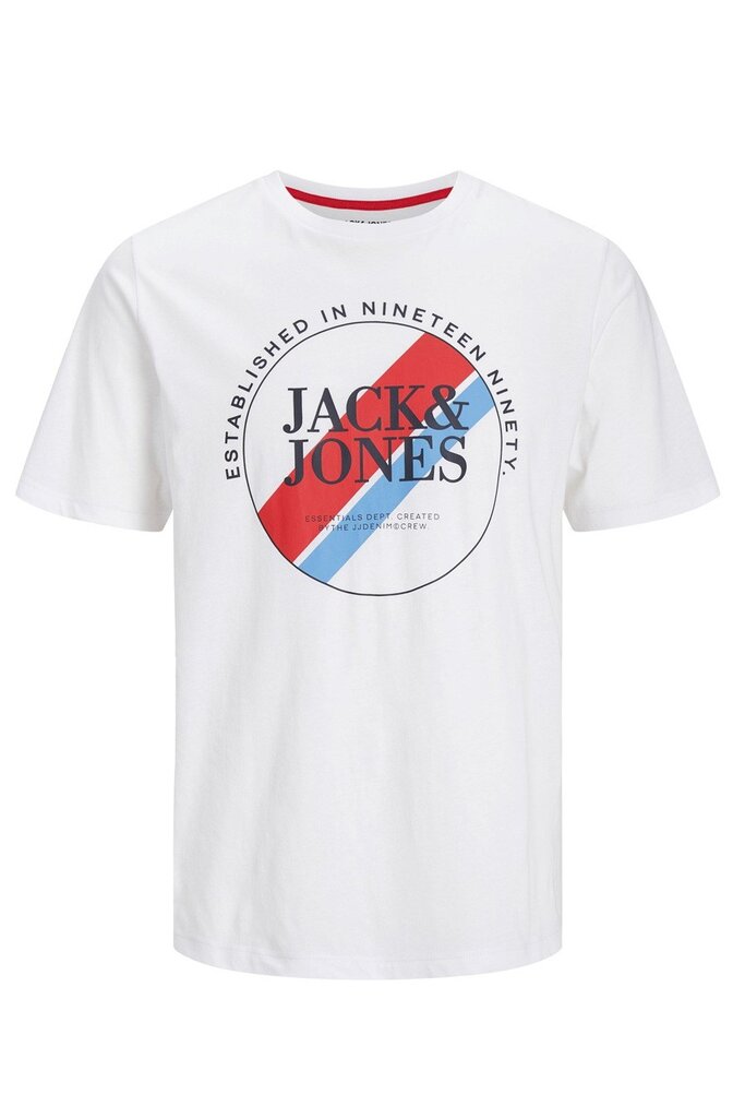 Marškinėliai vyrams Jack & Jones, balti цена и информация | Vyriški marškinėliai | pigu.lt