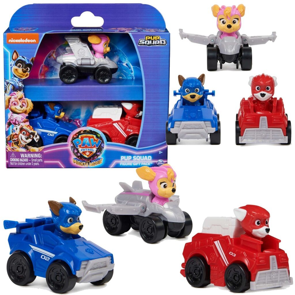 Mini transporto priemonių rinkinys Šunyčiai Patruliai/Paw Patrol kaina ir informacija | Žaislai berniukams | pigu.lt