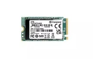 Диск TRANSCEND MTS425S 1TB SSD M.2 2242, SATA III 6Gb/s (3D TLC), 550MB/s R, 500MB/s W цена и информация | Внутренние жёсткие диски (HDD, SSD, Hybrid) | pigu.lt