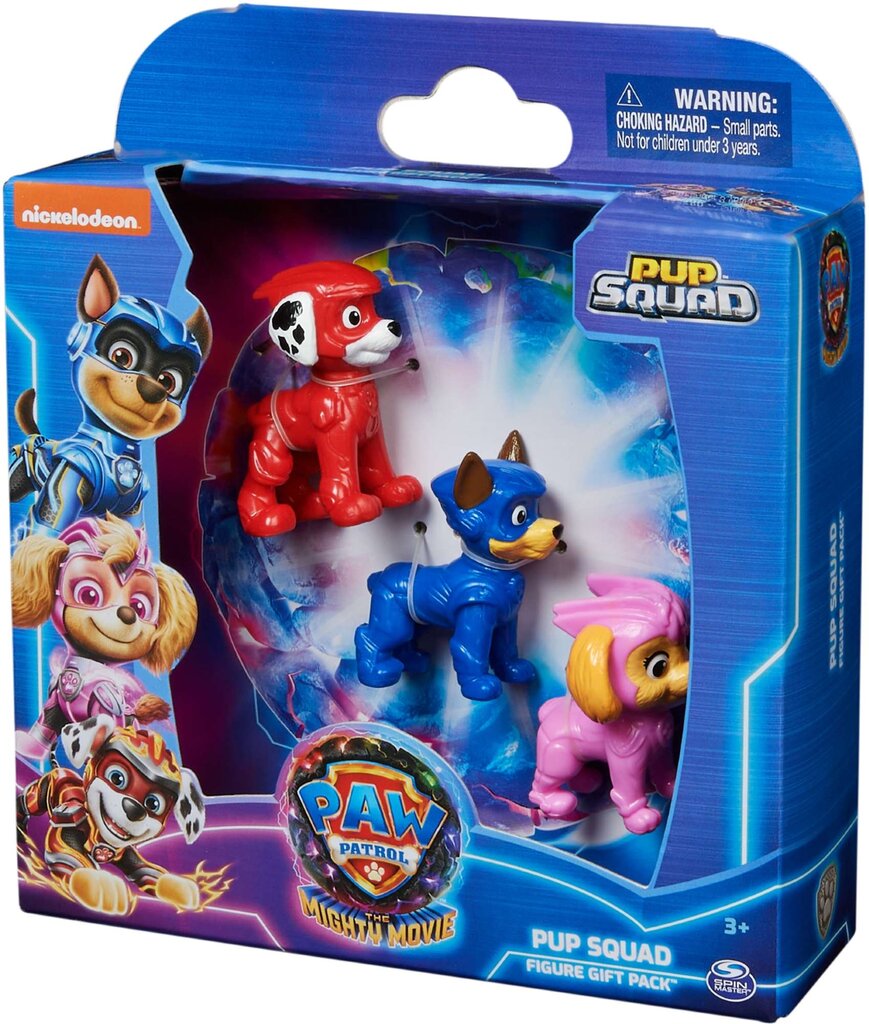 Rinkinys 3 figūrėlių Paw Patrol Skye Chase Marshall šuniukų цена и информация | Žaidėjų atributika | pigu.lt