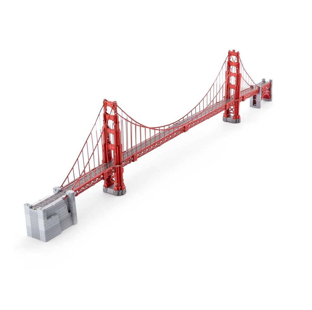 Metalinis 3D konstruktorius Metal Earth Premium Series Golden Gate Bridge kaina ir informacija | Konstruktoriai ir kaladėlės | pigu.lt