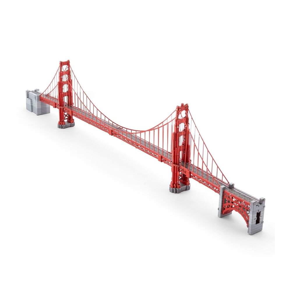 Metalinis 3D konstruktorius Metal Earth Premium Series Golden Gate Bridge kaina ir informacija | Konstruktoriai ir kaladėlės | pigu.lt